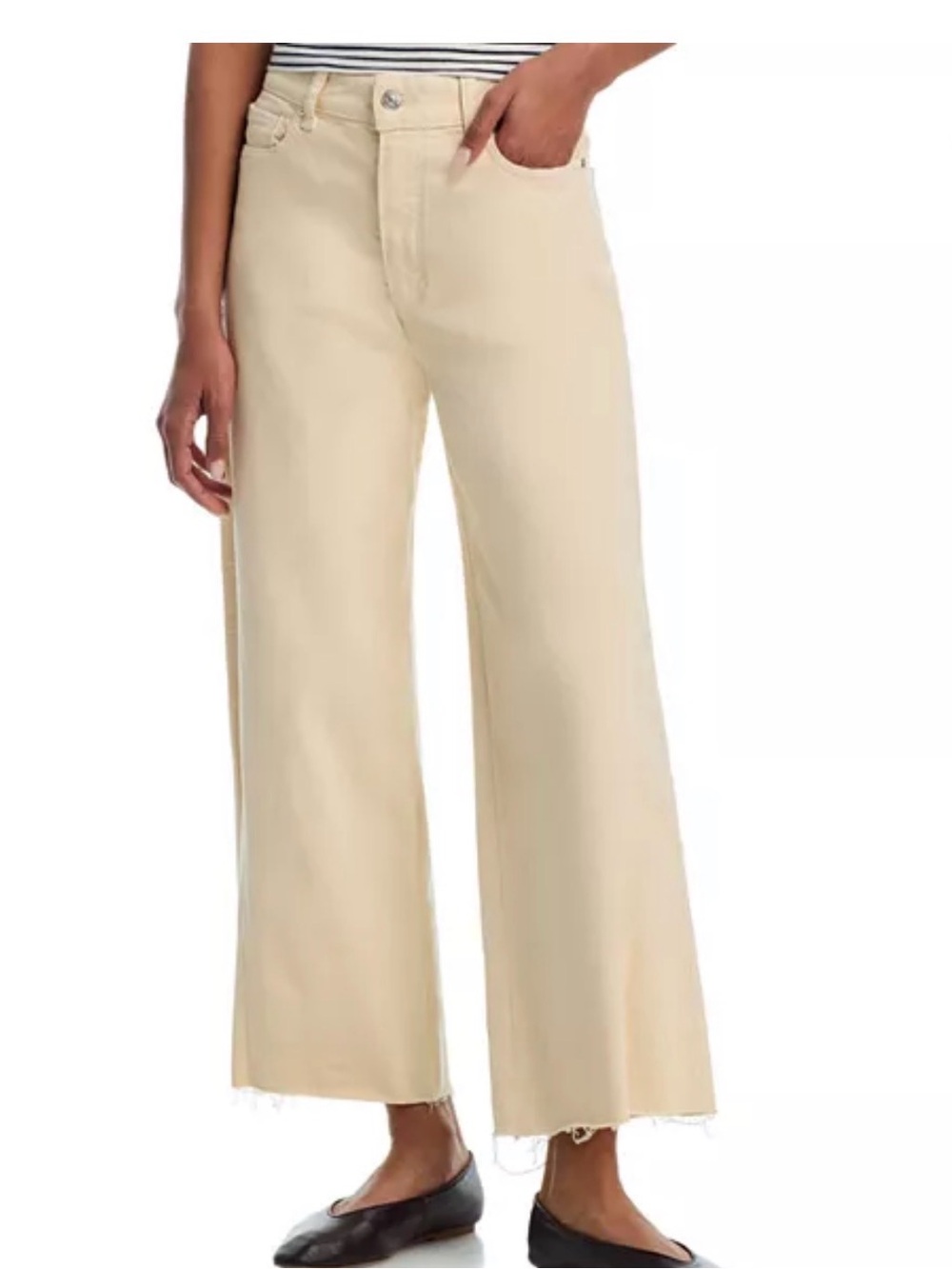 PAIGE
Anessa High Rise Wide Leg Jeans in Buttery Yellow